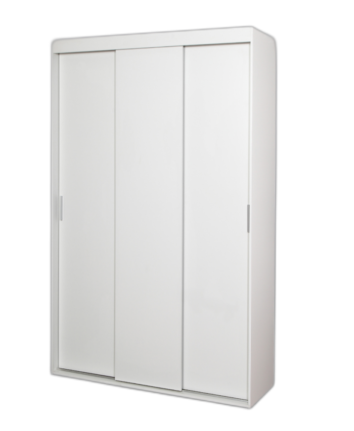 Szafa trzydrzwiowa z półkami i wieszakiem